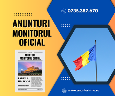 publica anunt monitorul oficial